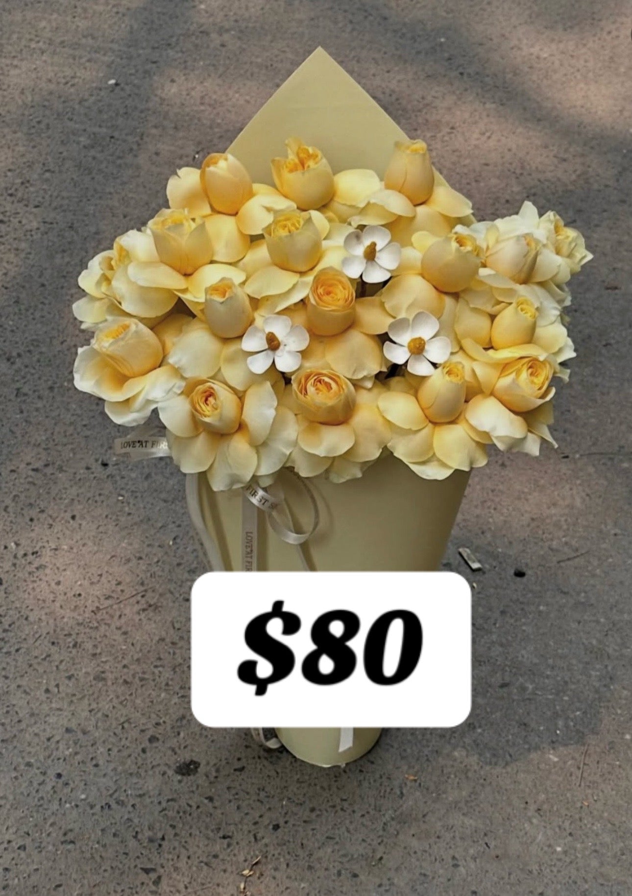 Golden Tulip Blossom Bouquet – design reference photo