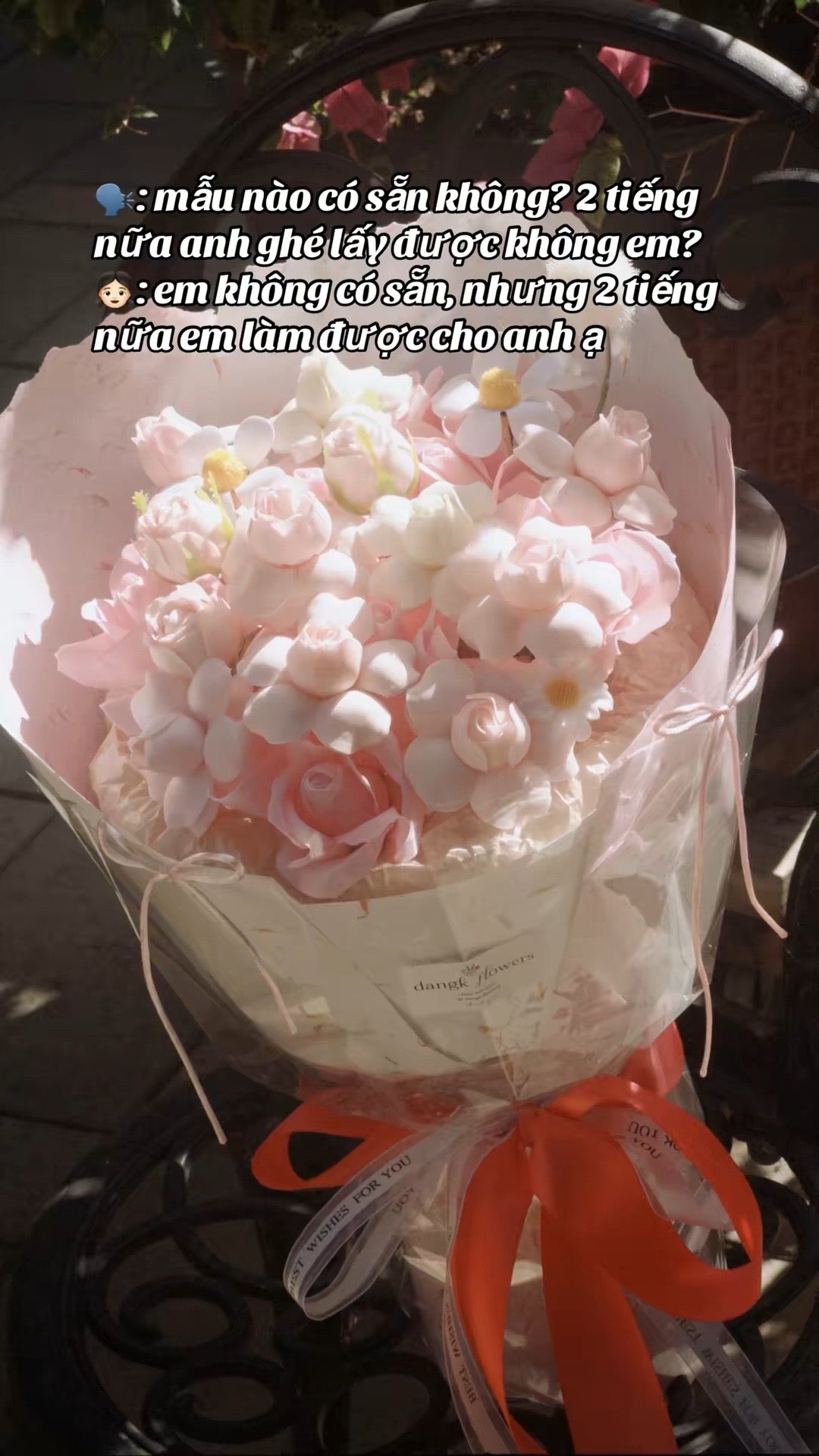 Peach Blossom Tulip Bouquet – design reference photo