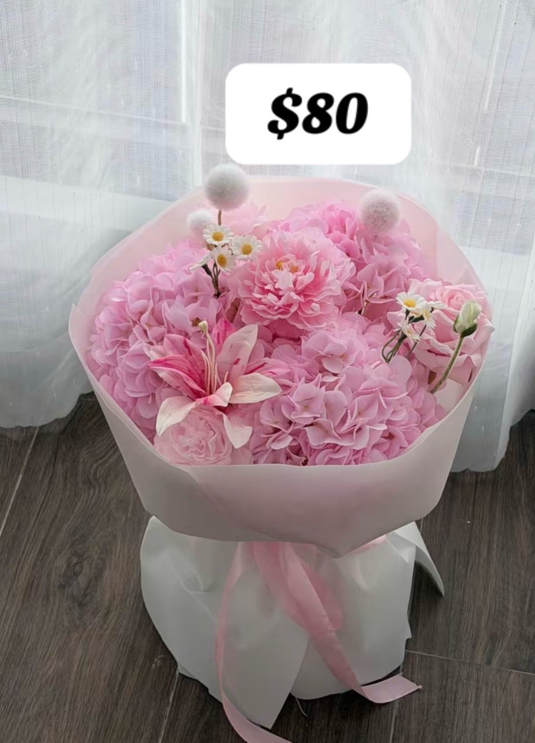 Blush Garden Hydrangea Bouquet – design reference photo
