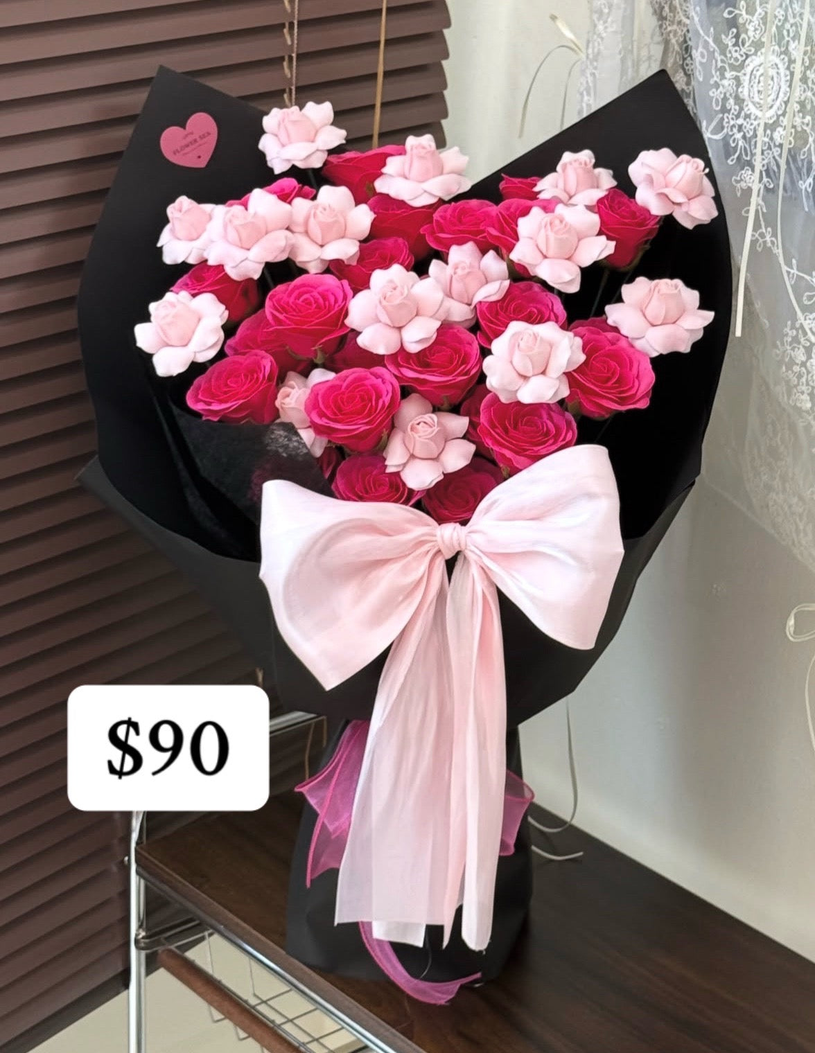 Crimson Blossom Statement Bouquet – design reference photo
