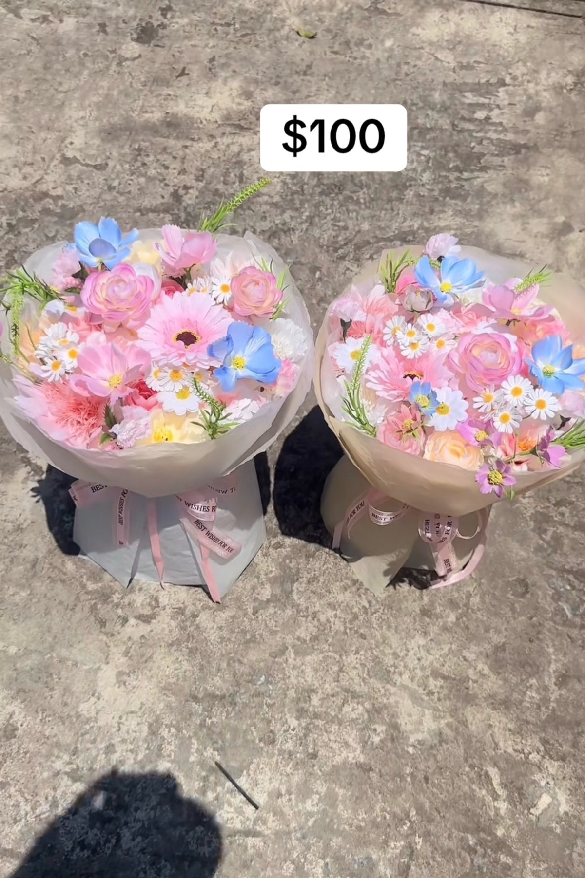 Pastel Daisy Sunshine Bouquet – design reference photo