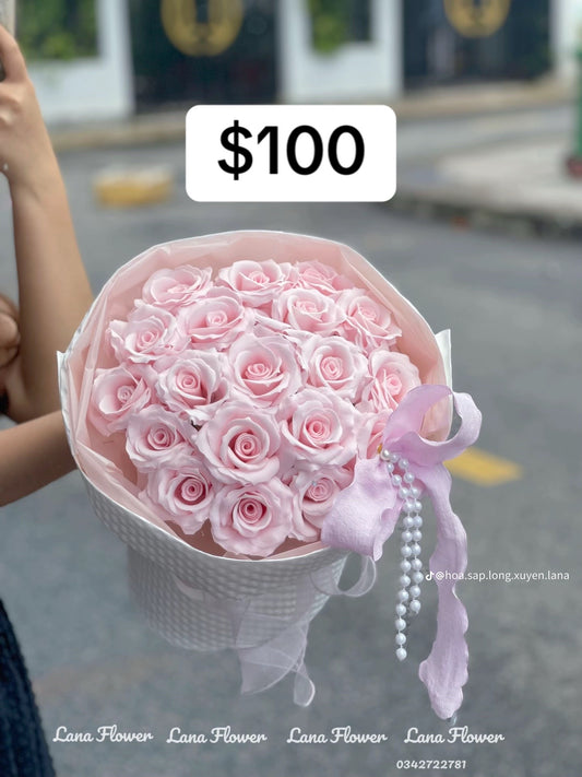 Pink Pearl Rose Bouquet – design reference photo