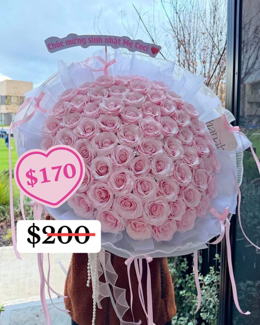 Pink Rose Grand Celebration Bouquet – design reference photo