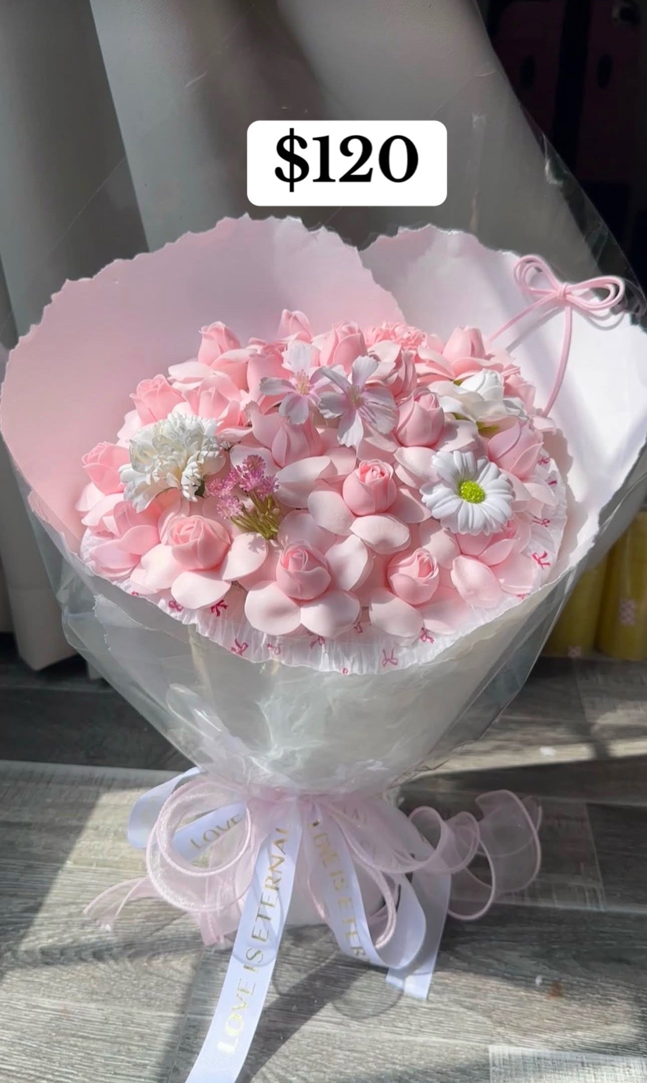 Pink Rose Spring Blossom Bouquet – design reference photo
