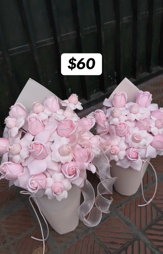 Pink Tulip Blossom Petite Bouquet – design reference photo