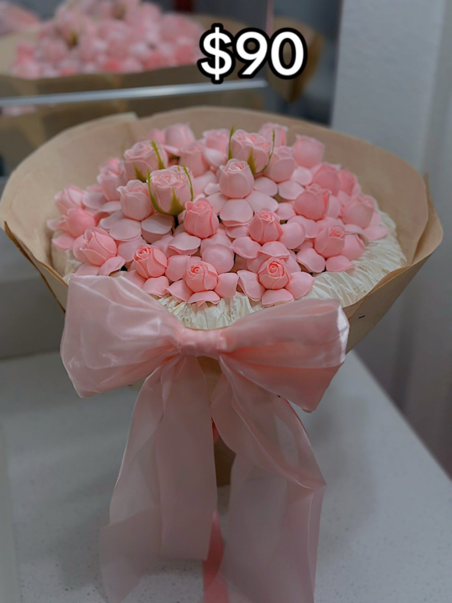 Pink Tulip Cloud Bouquet – design reference photo