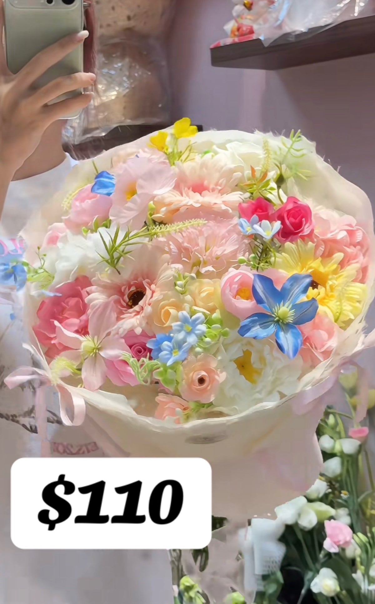 Rainbow Garden Celebration Bouquet – design reference photo