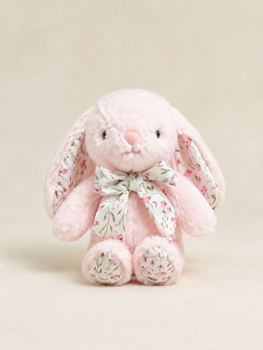 Soft Bunny Keepsake Gift – Blush Pink bunny – AI-assisted front view
