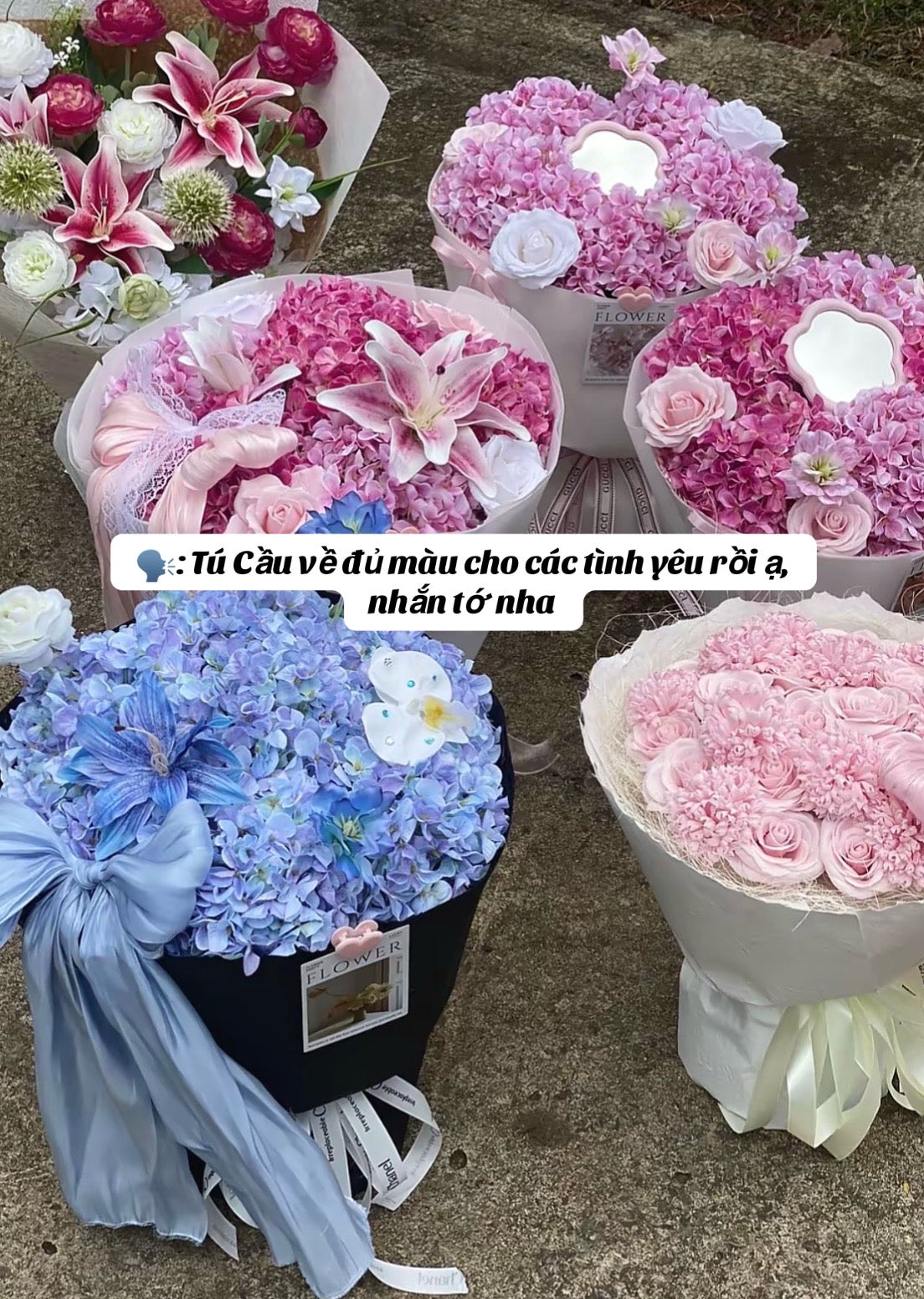 Colorful floral gift collection